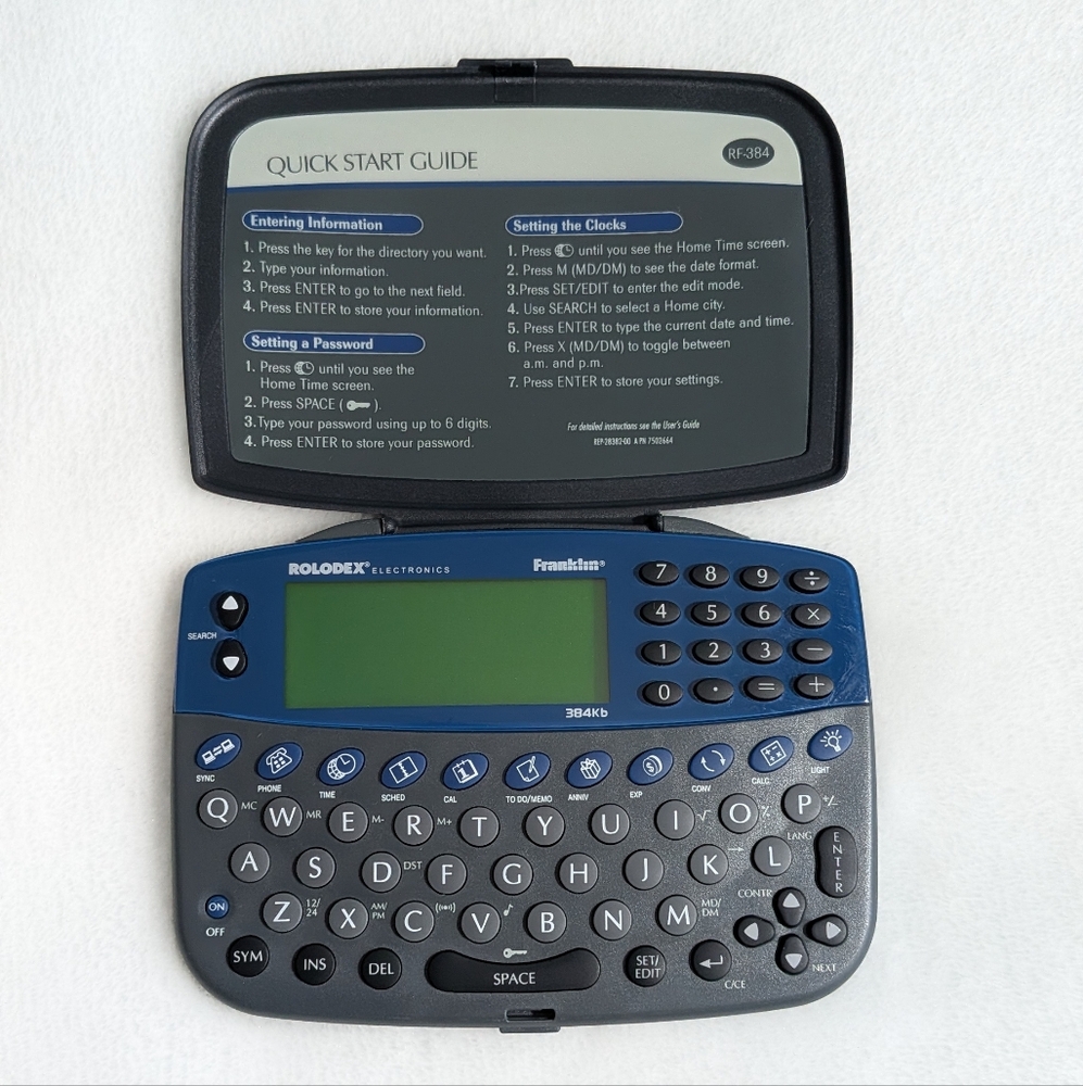 ❤️ Franklin Rolodex Address Memo Calendar Calculator (Untested)